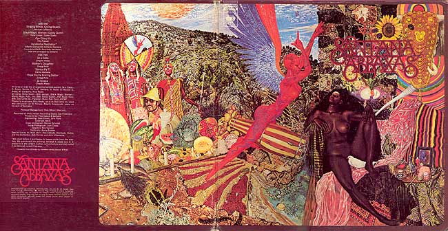 Santana Abraxas 1970 Album Housse Toile Tendue Mural Art Poster Imprimé CD 70s 